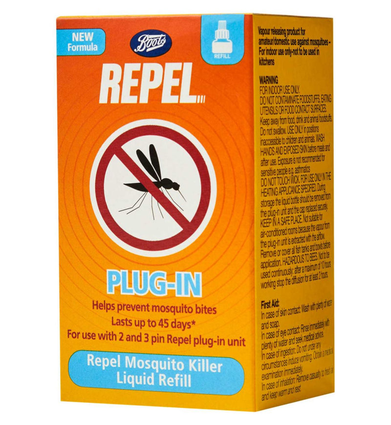 Boots Repel mosquito killer liquid refill 35ml - British product