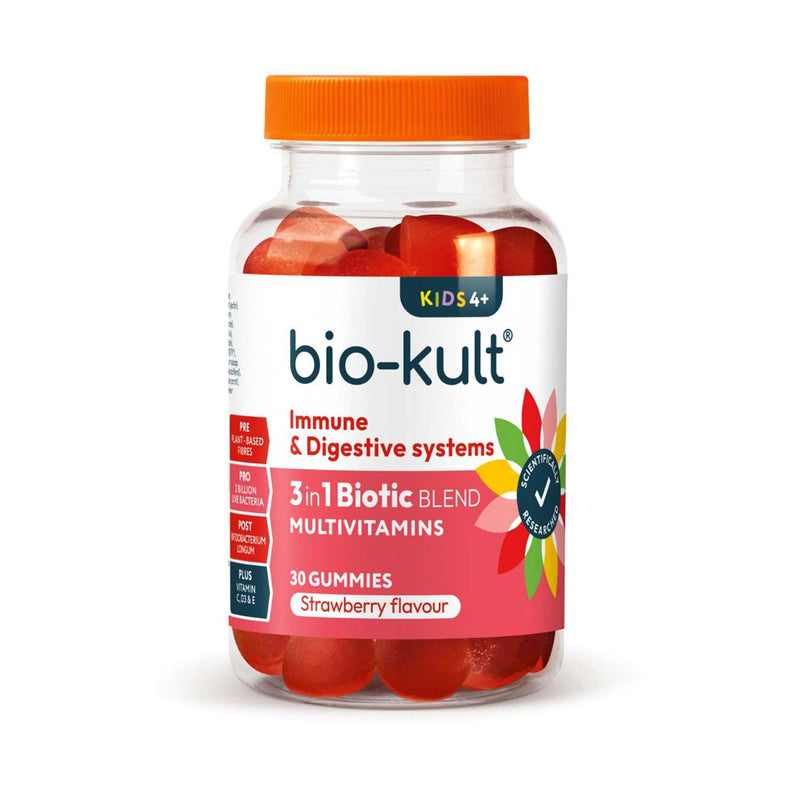 Bio-Kult kids strawberry probiotic gummies 30, UK version