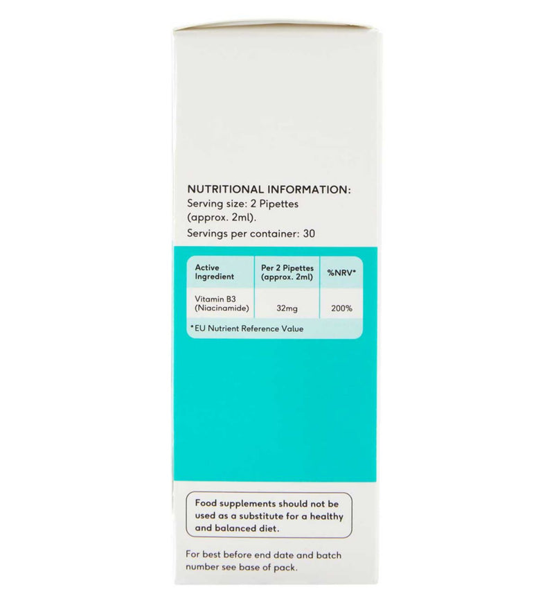 Beauty Dropz Niacinamide Oral Skincare Drops Pineapple Flavoured 60ml - British product