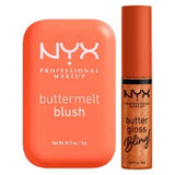 NYX Buttermelt Blush and Gloss Duo 5g 8ml, imported from the UK