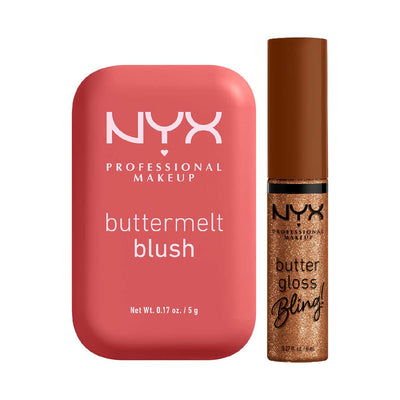 NYX Professional Makeup Buttermelt Blush and Butter Gloss Duo 5g 8ml