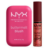NYX Buttermelt Blush Butta Time 07 & Buttergloss Lip Gloss Duo 5g 8ml