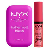 Boots NYX Professional Makeup Buttermelt Blush and Butter Gloss Lip Gloss Duo Set- Buy online at McGrocer