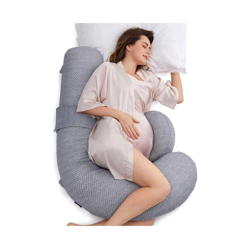 Momcozy F Shaped Maternity Pillow, imported from the UK