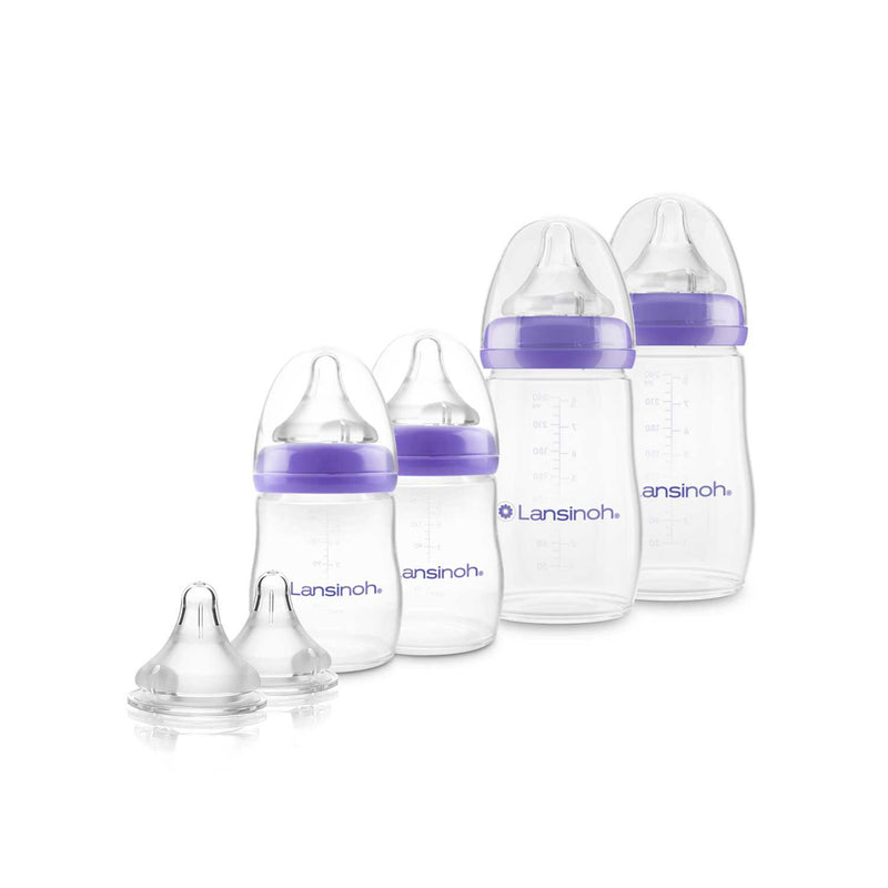 Lansinoh baby bottles and teats bundle (British product)