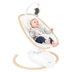 Babymoov Swoon Hoop Babywippe mit Fernbedienung Holzdesign