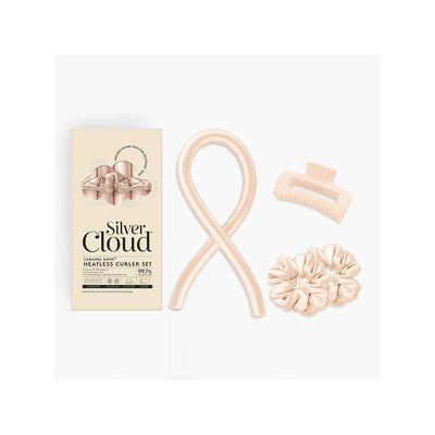 Boots Silver Cloud Heatless Hair Curler Set Silver Ion Caramel Satin Kit- Buy online at McGrocer