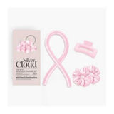Silver Cloud pink heatless hair curler set (British brand)