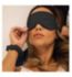 Silver Cloud black satin sleep mask, imported from the UK
