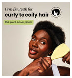 Tangle Teezer detangler brush curly to coily pastel lemon (British brand)