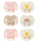 Tommee Tippee Pink Neutrals soothers 6 pack (British brand)
