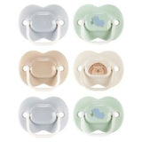 Chupetes Tommee Tippee Anytime Soothers Symmetrical Blue Neutrals (paquete de 6)