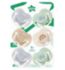 Tommee Tippee Soothers Symmetrical Blue Neutrals 6 Pack (British brand)