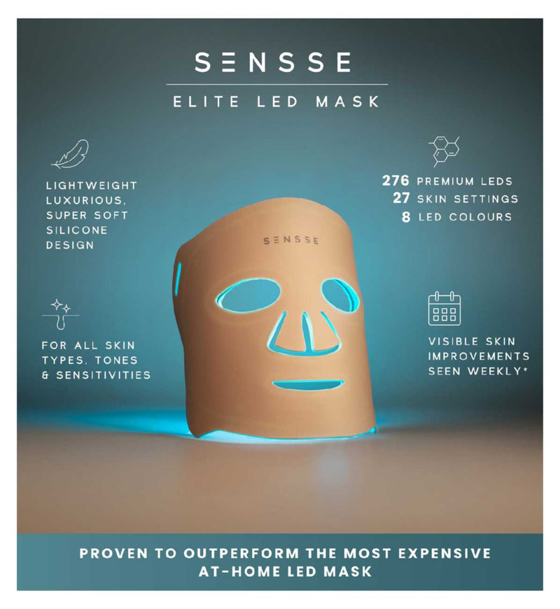 Sensse Elite LED face mask with 8 light modes - British product