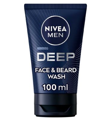 NIVEA Men Face and Beard Wash Darkwood 100ml , imported from the UK