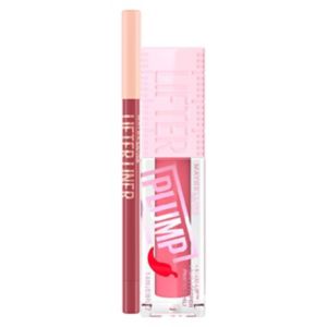 Maybelline Lip Liner and Gloss Set Spicy Blaze, imported from the UK
