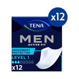 Tena Men Level 1 pads 12 pack bundle, imported from the UK