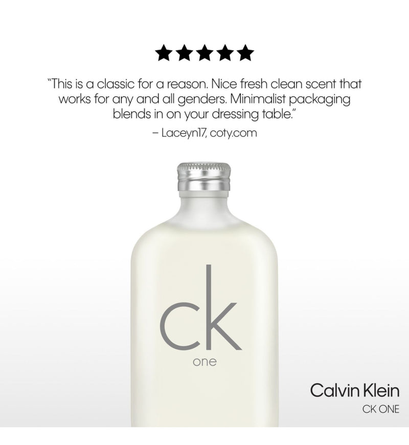 Calvin Klein CK One Unisex Eau De Toilette 300ml - British product