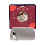 Dreamland electric throw geometric grey 140x180cm, imported from the UK
