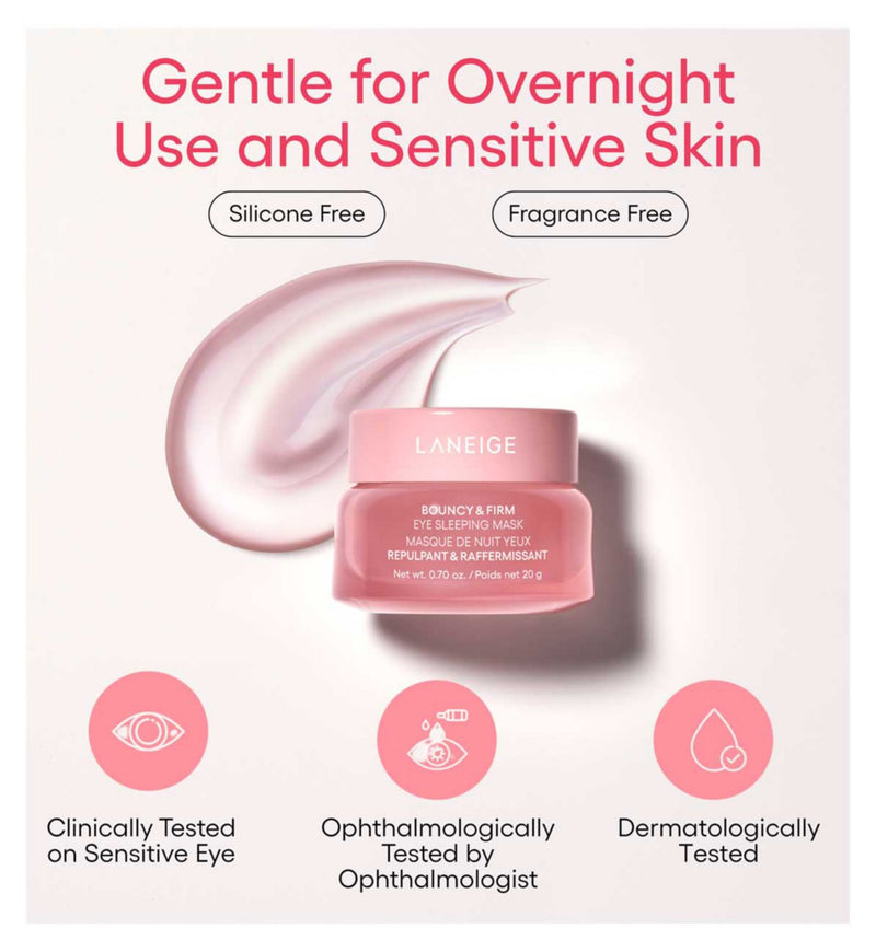 LANEIGE Bouncy & Firm Eye Sleeping Mask 20ml, UK version
