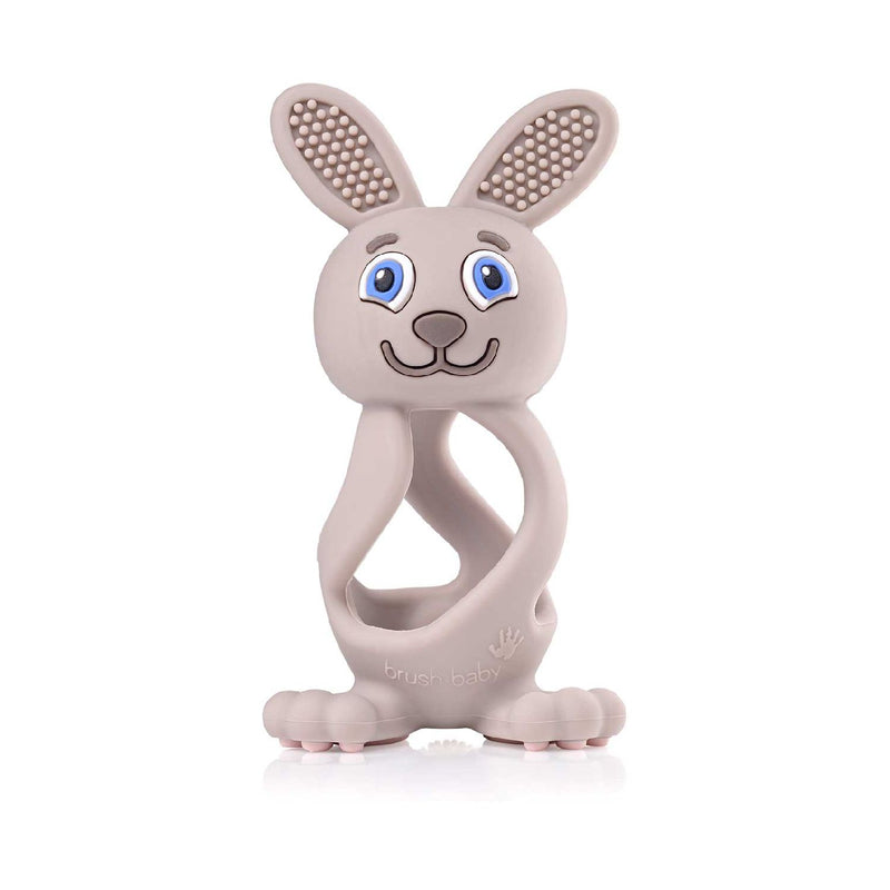 brush-baby Bobbie Bunny baby teether Cappuccino Grey, UK version