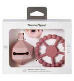 Tommee Tippee pink silicone comfort gift set, imported from the UK