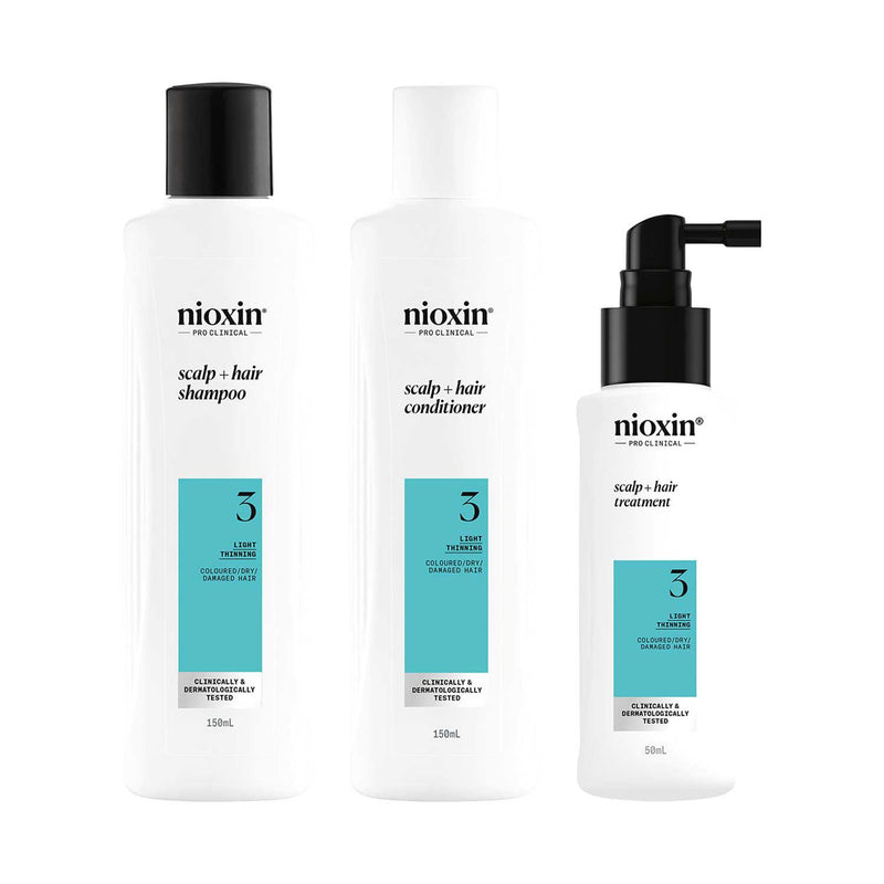 Coloured Damaged Hair System 3 Trial Kit Nioxin imported from the UK