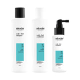 Nioxin System 3 Hair Care Kit with Shampoo, imported from the UK
