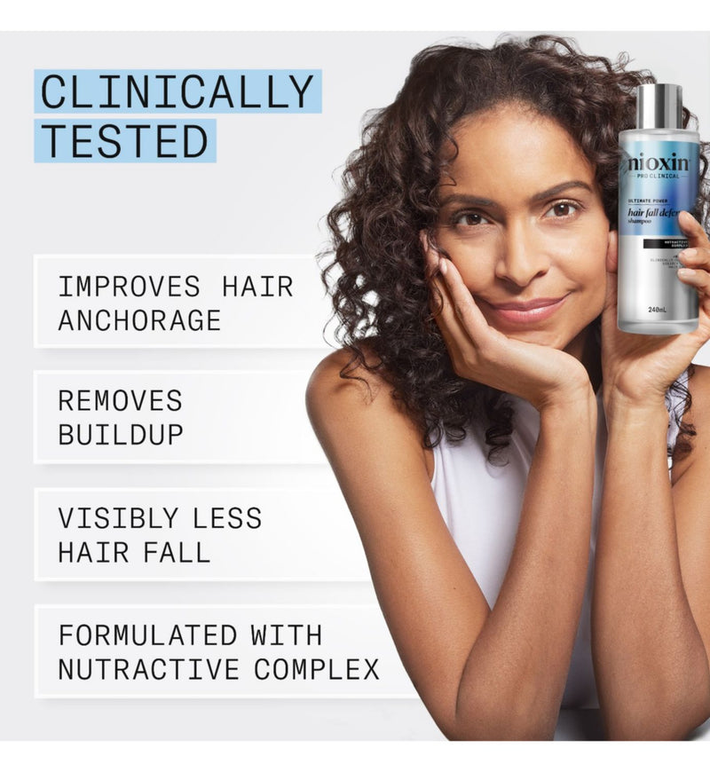 Nioxin Hair Fall Defense Shampoo Thinning Hair 240ml, imported from the UK