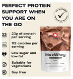 Maxi Nutrition whey protein powder chocolate 420g, imported from the UK