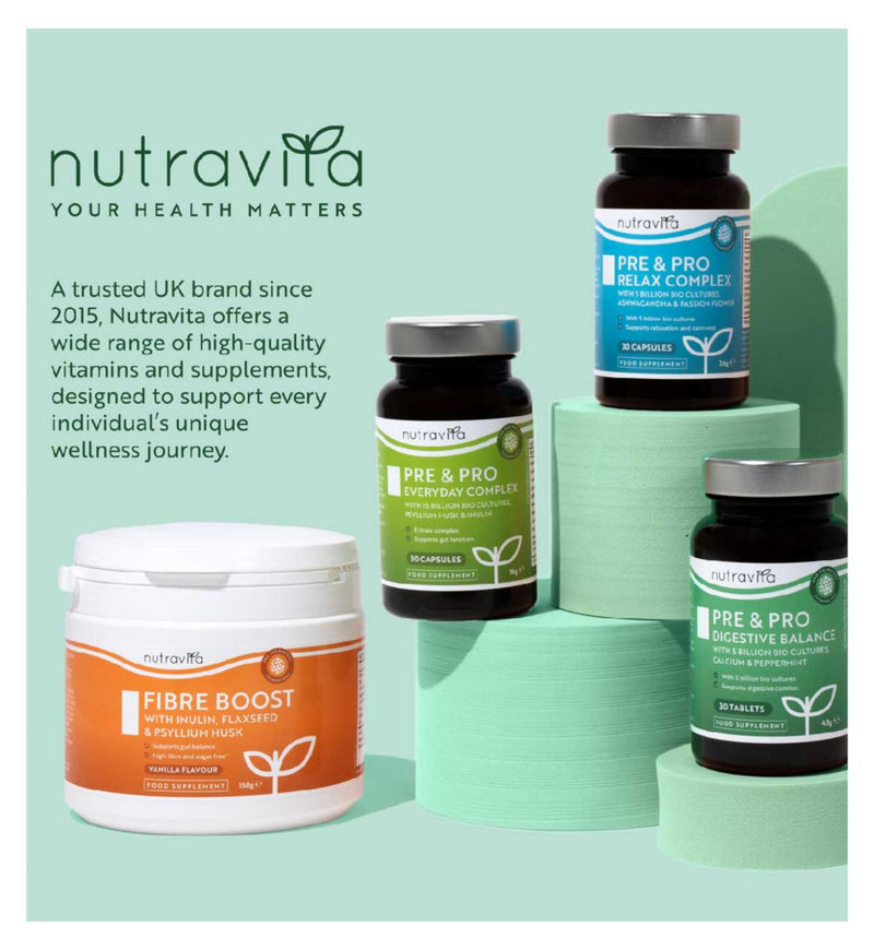 Nutravita digestive health supplement 30 capsules, imported from the UK