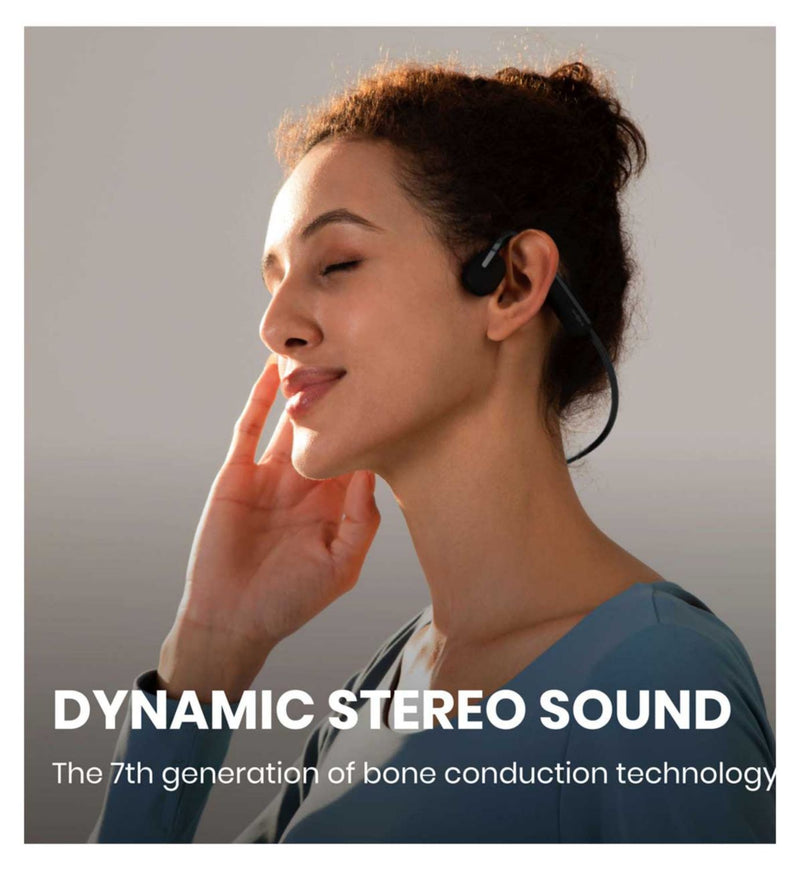 Shokz bone conduction sports headphones in grey - British product