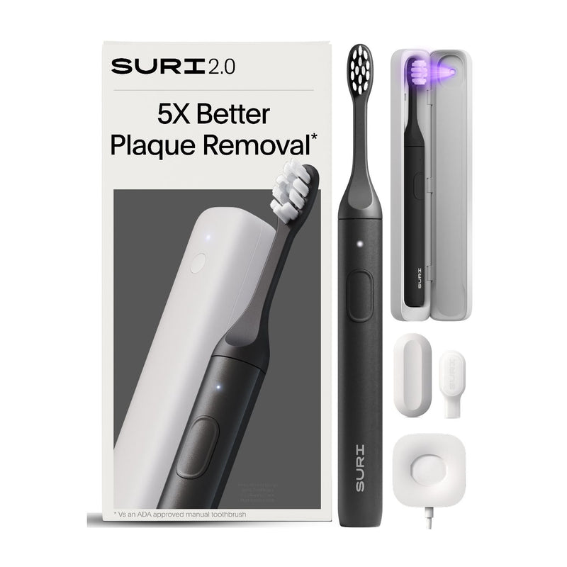 SURI 2.0 sonic toothbrush black UV case - British product