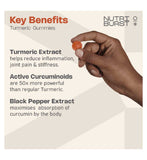 Nutriburst turmeric ginger vitamin gummies 3000mg 60 - British product