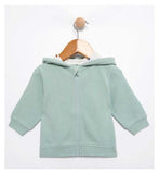Maybe Baby Texture Hooded Zip Through