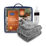 Silentnight Super Cosy Heated Throw Charcoal 120 x 160cm (British brand)