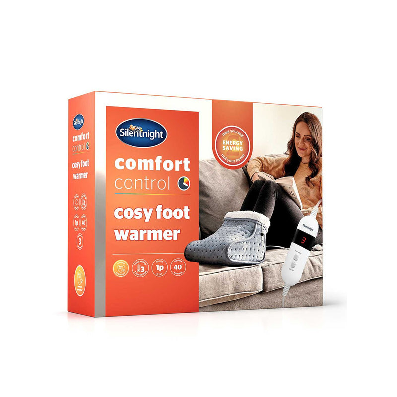 Silentnight Comfort Control Heated Footwarmer Grey (British brand)