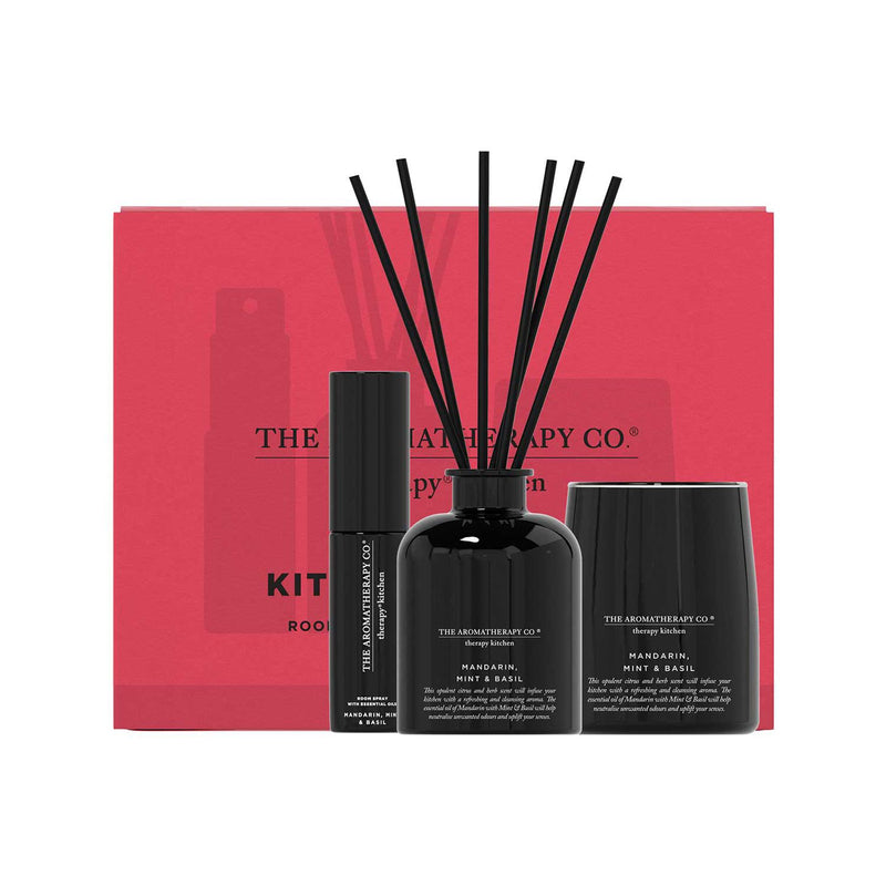 The Aromatherapy Co. Home Fragrance Trio Set Mandarin Mint Basil (British brand)