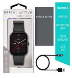 Reflex Active Series 23 Black smartwatch, imported from the UK