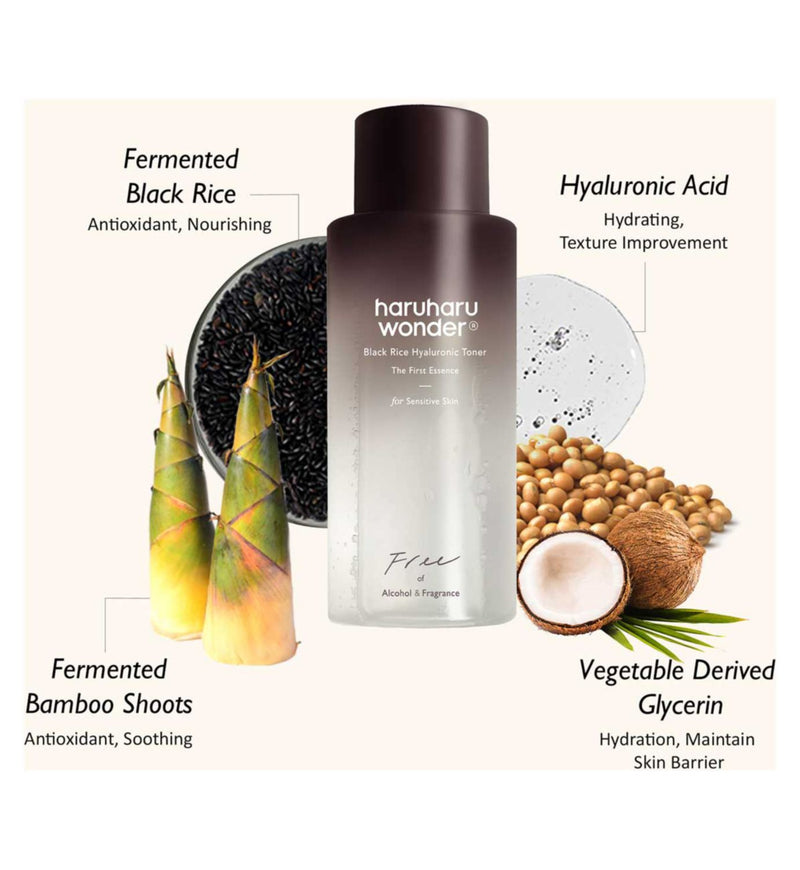 Haruharu Wonder Black Rice Hyaluronic Toner 150ml, UK version