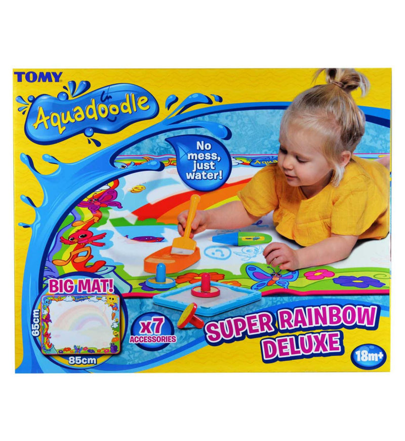 Aquadoodle Super Rainbow Deluxe Water Drawing Mat 65 x 85cm - British product