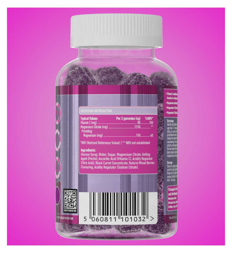 Nutrigums magnesium citrate gummies 60s - British product