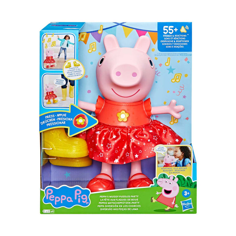 Peppa Pig Peppas Muddy Puddles Party Doll, imported from the UK