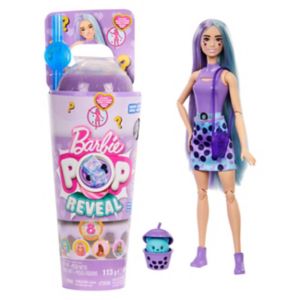 Barbie Pop Reveal Bubble Tea Series Taro Milk Doll