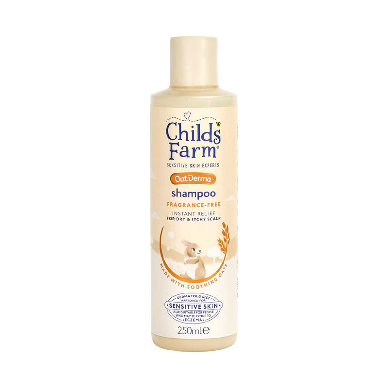 Childs Farm OatDerma Shampoo Fragrance Free Scalp 250ml, imported from the UK