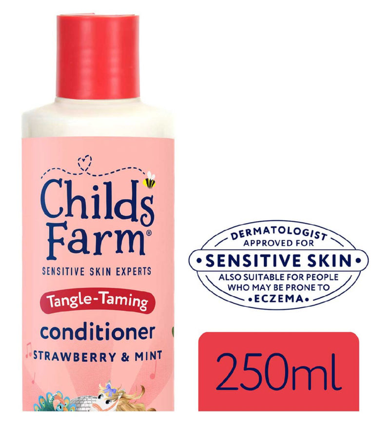 Childs Farm Tangle-Taming Conditioner 250ml Strawberry and Mint - British product
