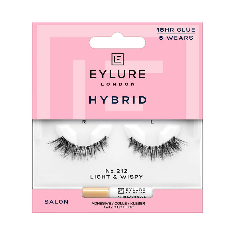 Eylure No212 false lashes with adhesive (British brand)