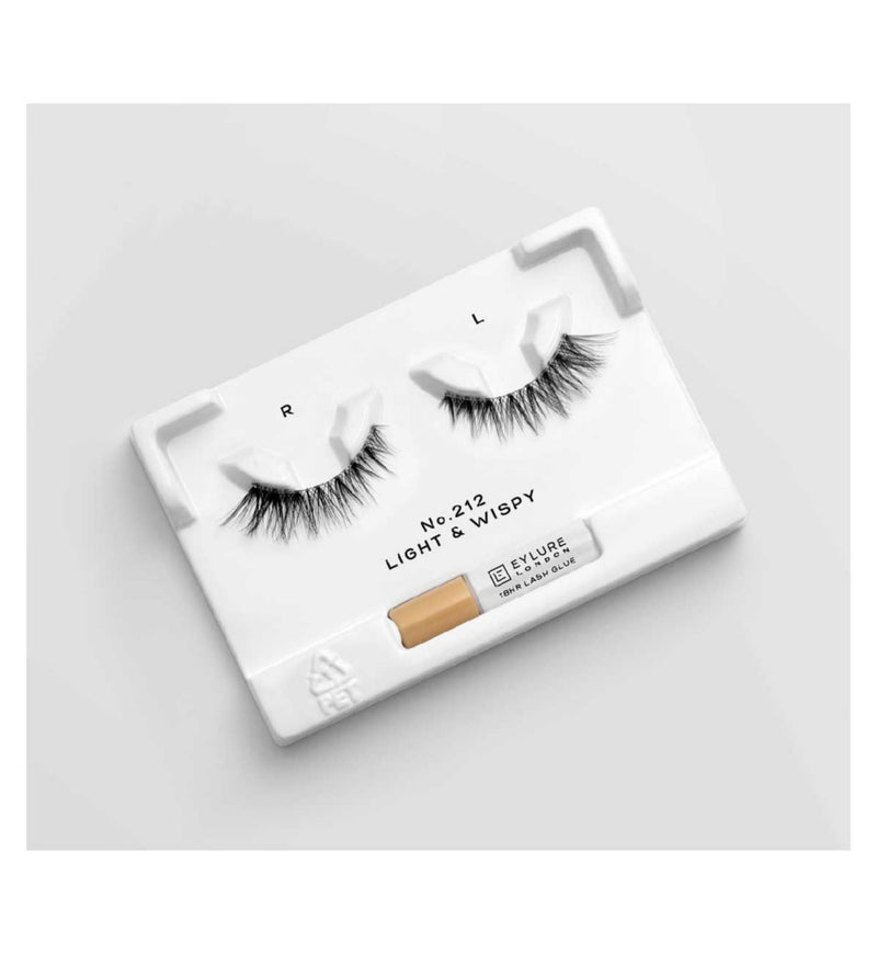 Eylure No212 false lashes with adhesive (British brand)