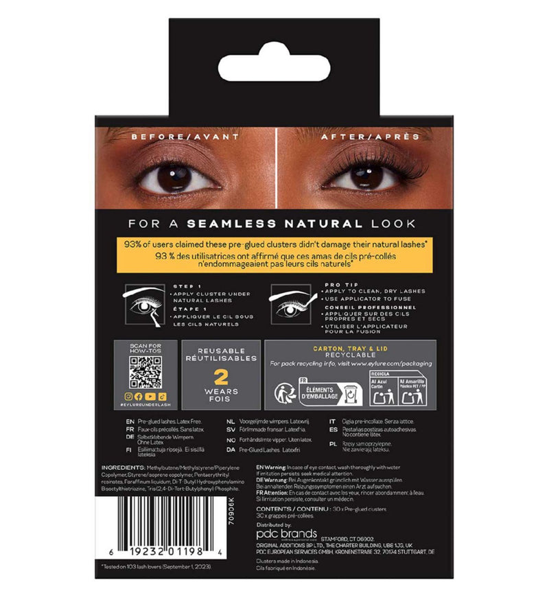Eylure false lashes preglued clusters (British brand)