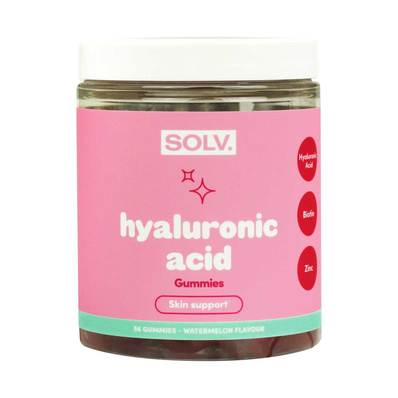 SOLV Hyaluronic Acid Gummies Watermelon 56 Pack (British brand)